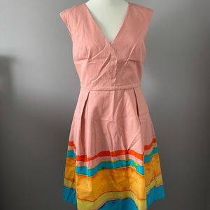 NWOT Tracy Reese Painterly Pleat Dress